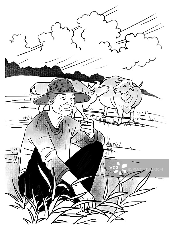 父母 背影 老人晚年 幸福老人图片素材