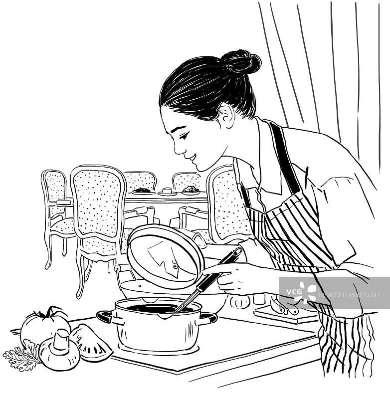 饮食健康  吃饭 厨师 餐饮服务图片素材