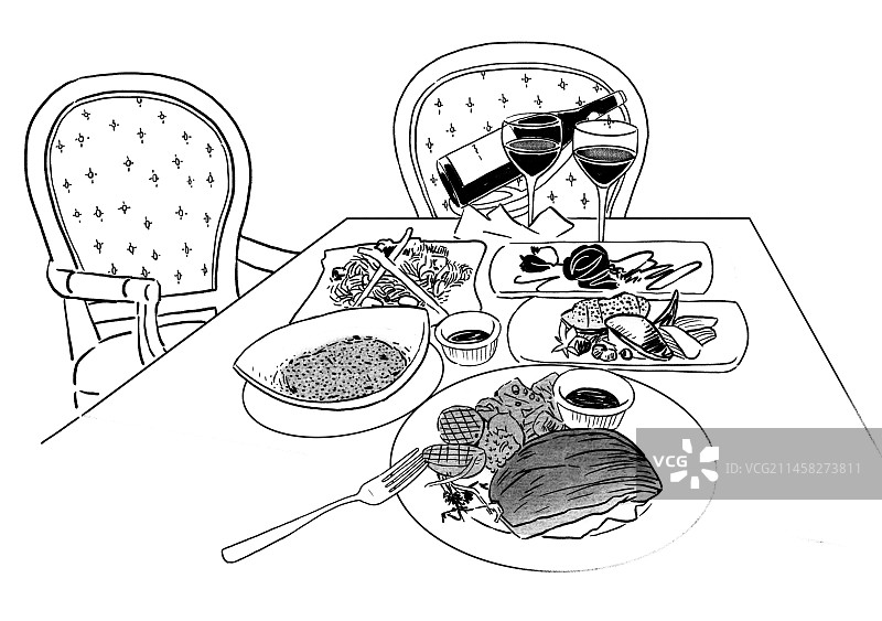 饮食健康  吃饭 厨师 餐饮服务图片素材