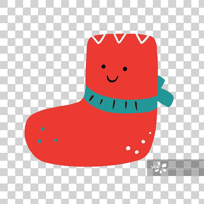 圣诞节可爱卡通圣诞袜图片素材