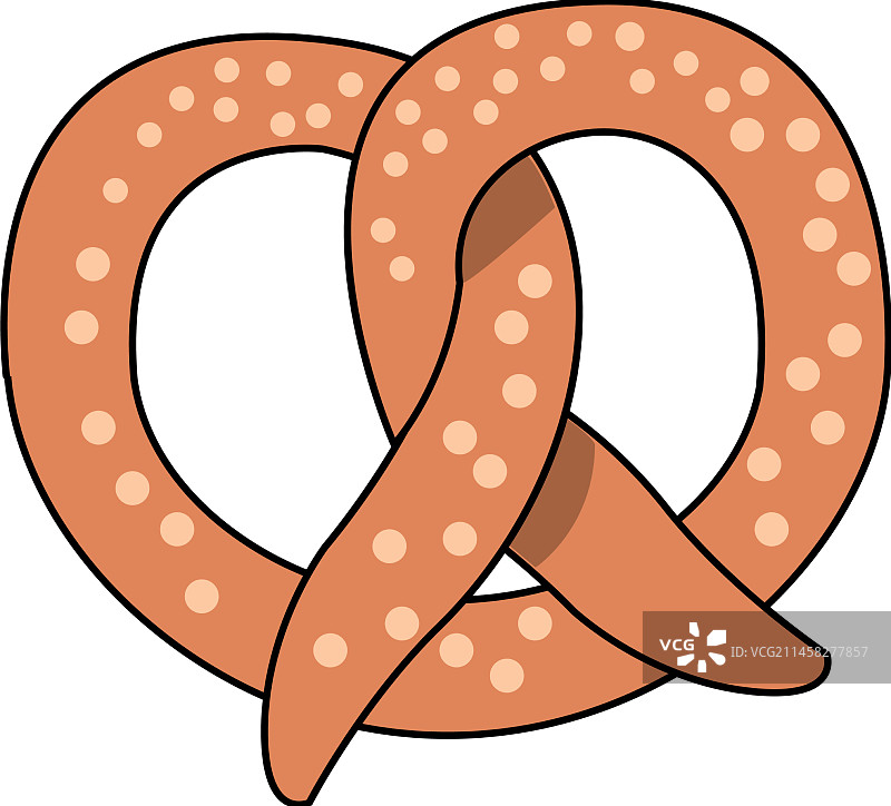 椒盐卷饼小吃图标图片素材