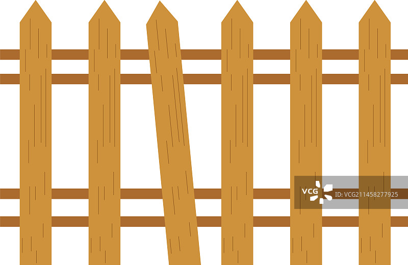 花园木栅栏风景图片素材