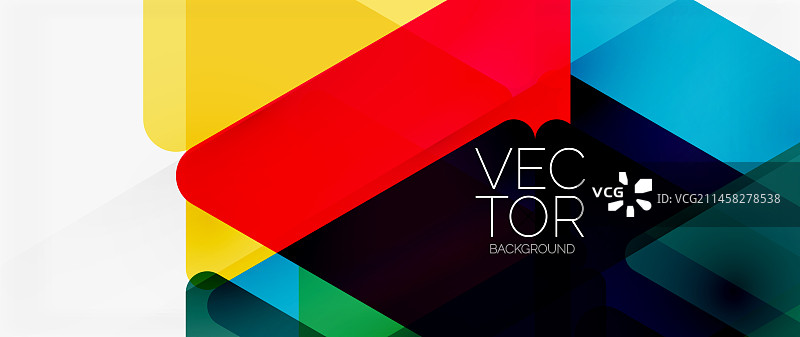 抽象背景色透明三角形图片素材