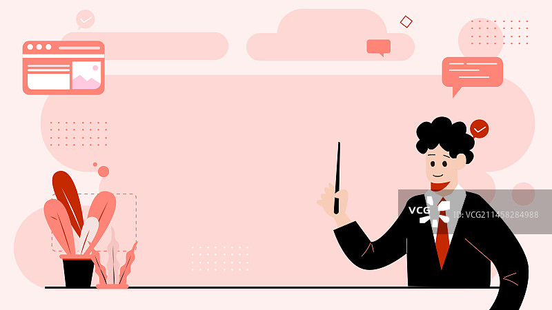 商务讨论数据科技矢量素材ppt公众号配图图片素材