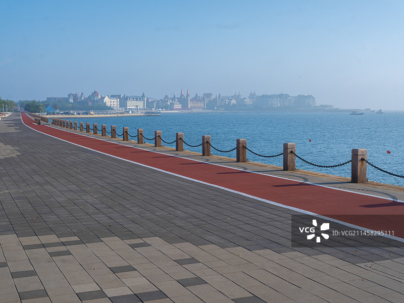 海滨步道图片素材