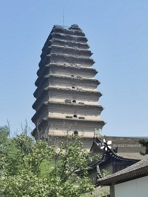 西安小雁塔图片素材