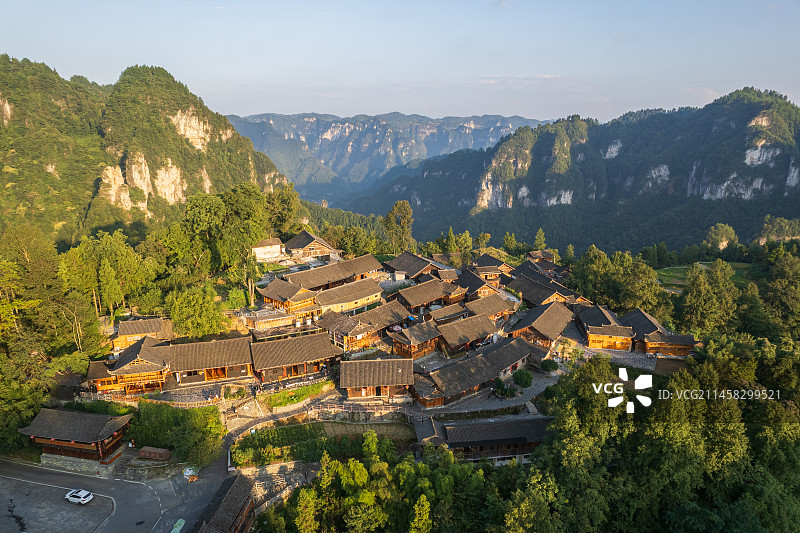 湖南湘西十八洞村风光图片素材