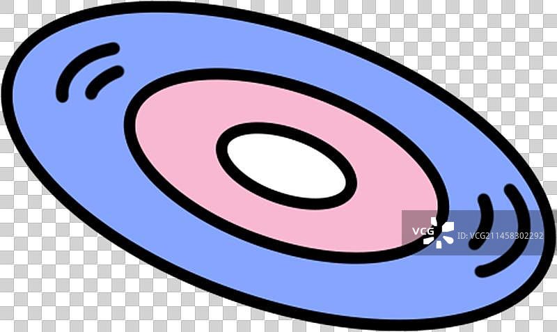 几何线条插画元素装饰圆盘光碟倾斜描线图片素材