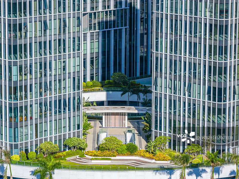 写字楼休闲平台 屋顶花园图片素材
