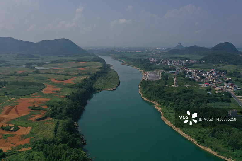 文辉塔，明代古塔，广西来宾市图片素材
