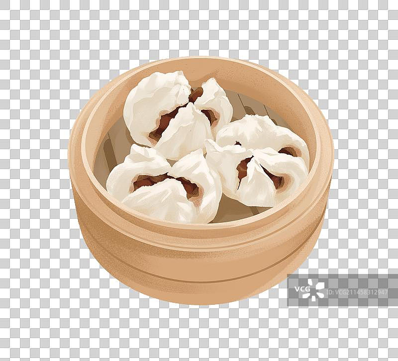 广东早茶叉烧包图片素材