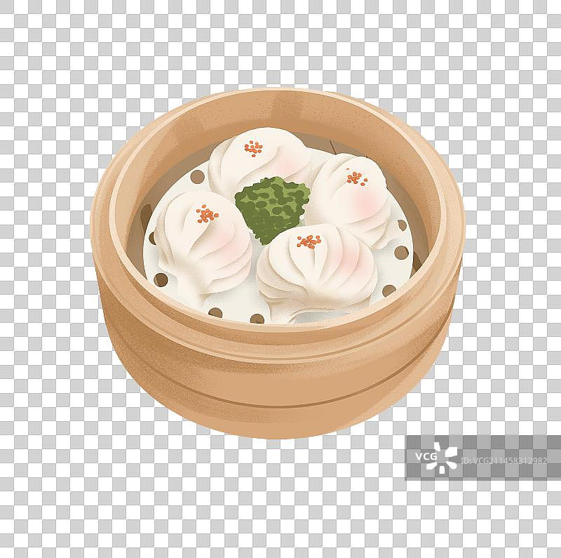 广东早茶 虾饺图片素材