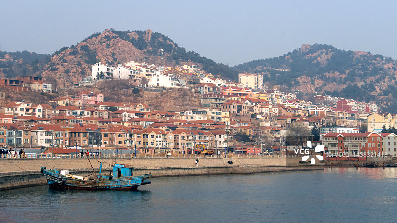 山东青岛沙子口海滨风光图片素材