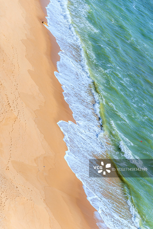 中国广东茂名电白晏镜岭下海岸线图片素材