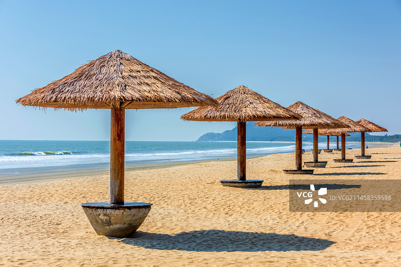 中国广东茂名电白中国第一滩图片素材