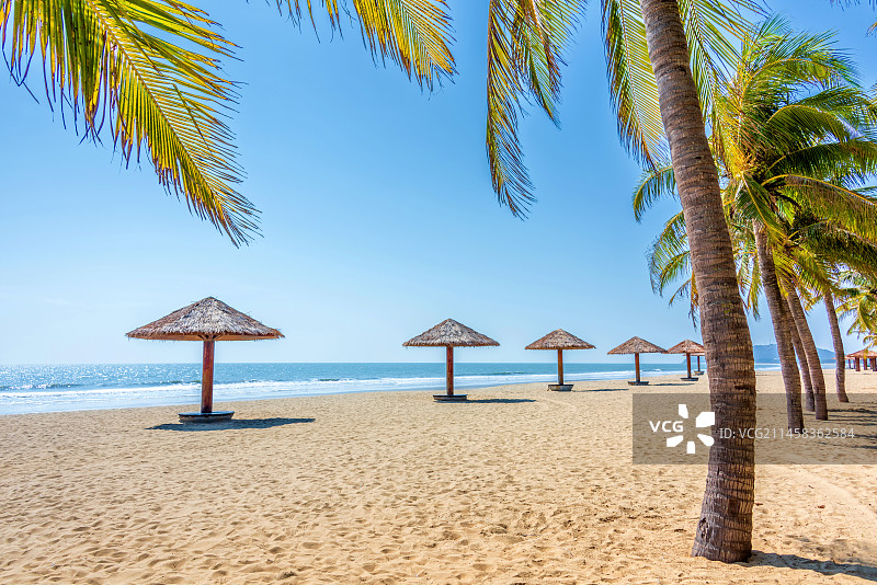 中国广东茂名电白中国第一滩图片素材