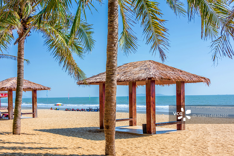 中国广东茂名电白中国第一滩图片素材