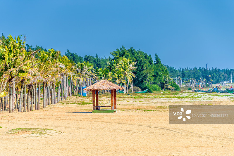 中国广东茂名电白中国第一滩图片素材