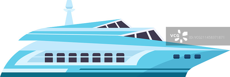 现代高速游艇旅行船快艇图标图片素材