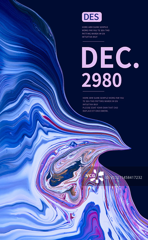 抽象流体艺术商业应用设计模板图片素材