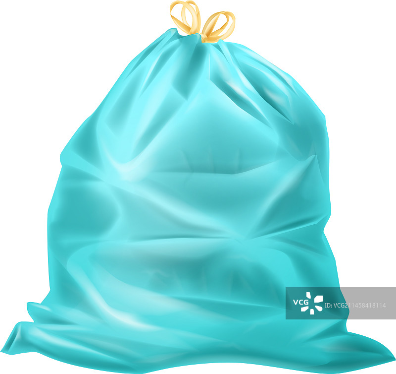 装满垃圾的塑料垃圾袋图片素材
