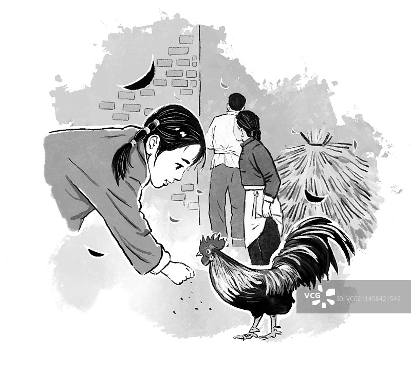 父亲与儿子  农村生活  村干部 亲情图片素材