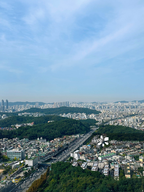 俯瞰首尔图片素材