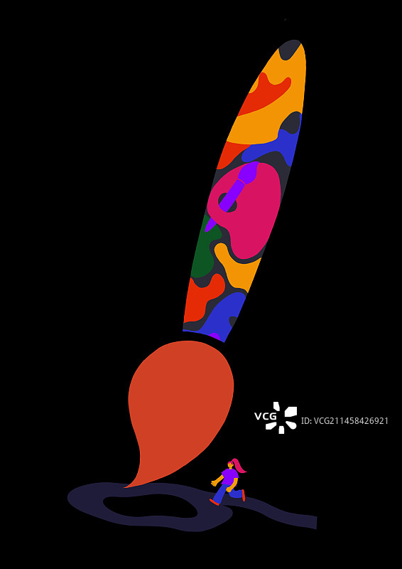 一笔画出9月图片素材