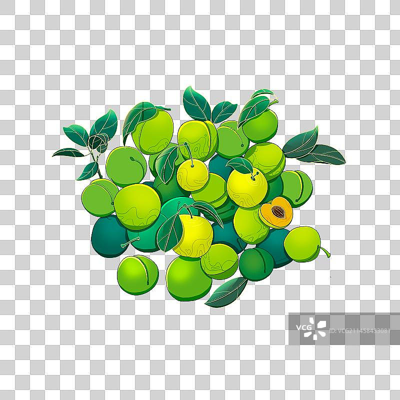 青梅国风元素图片素材