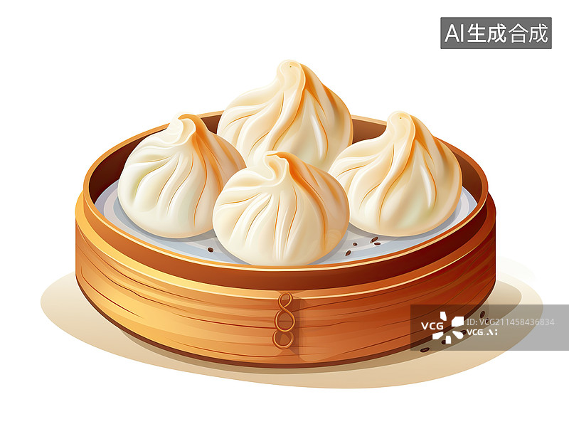 【AI数字艺术】包子图片素材