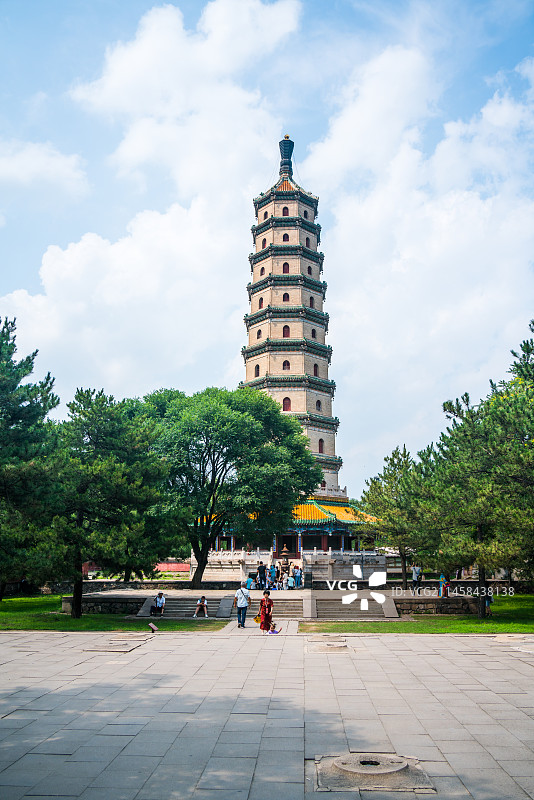 中国河北承德避暑山庄 永佑寺舍利塔图片素材