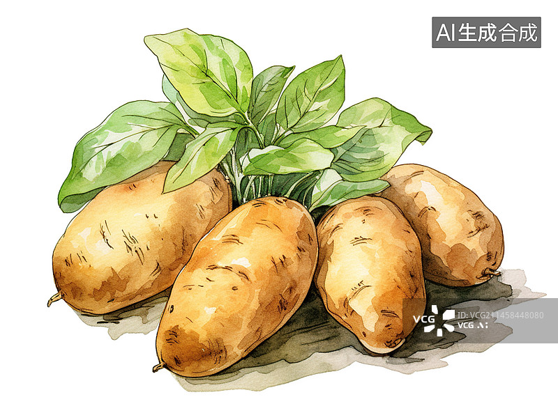 【AI数字艺术】一堆土豆图片素材