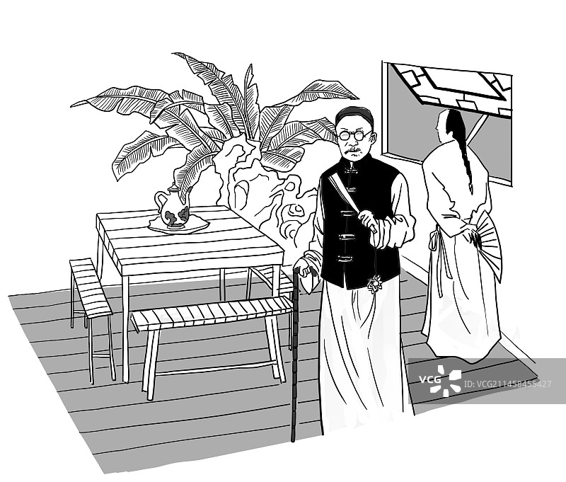 古代文人 书生图片素材