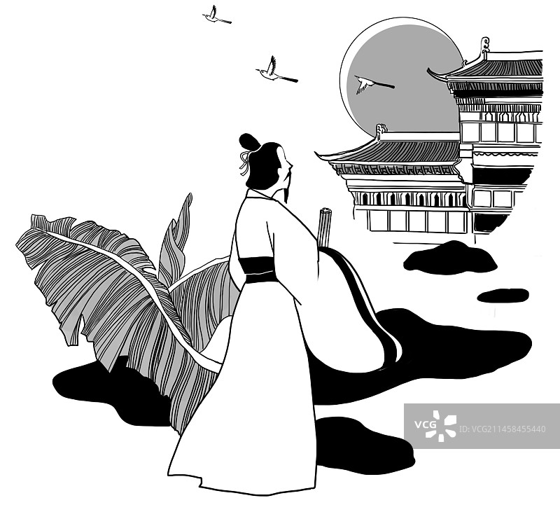 古代文人 书生图片素材