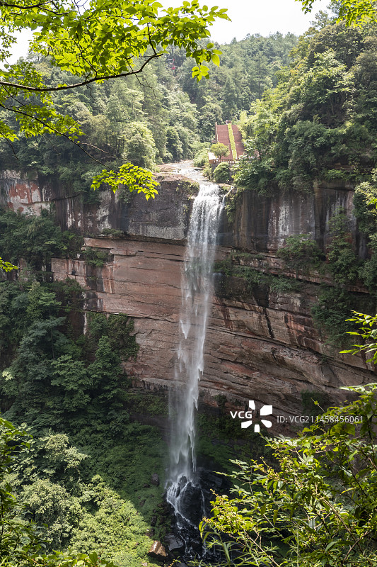 江津四面山瀑布图片素材