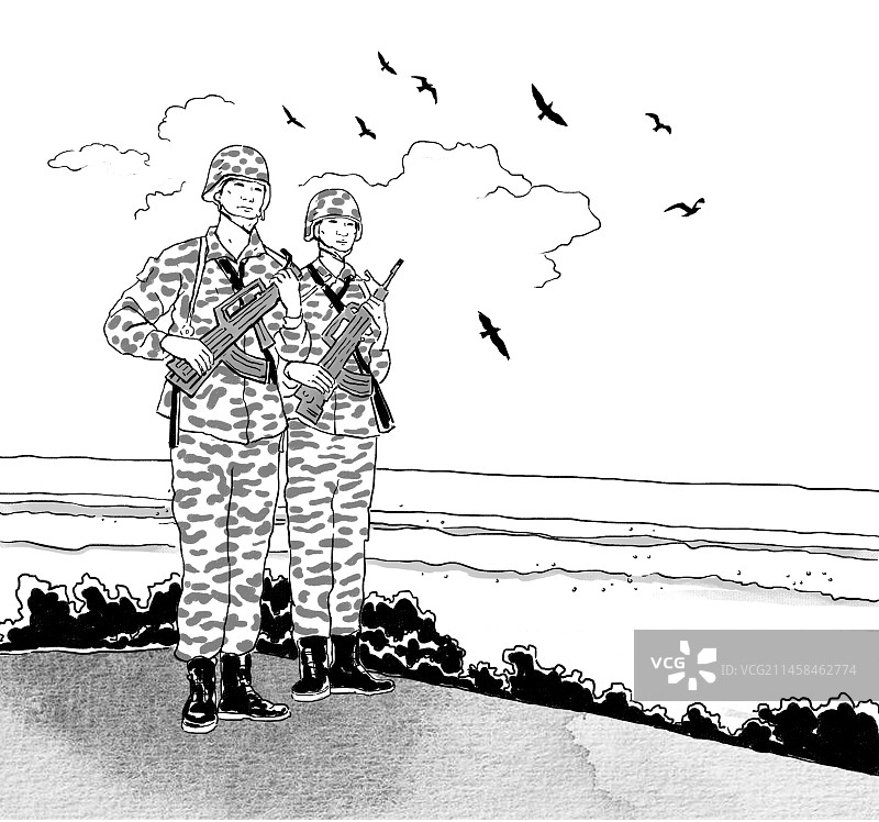 保卫岛屿图片素材