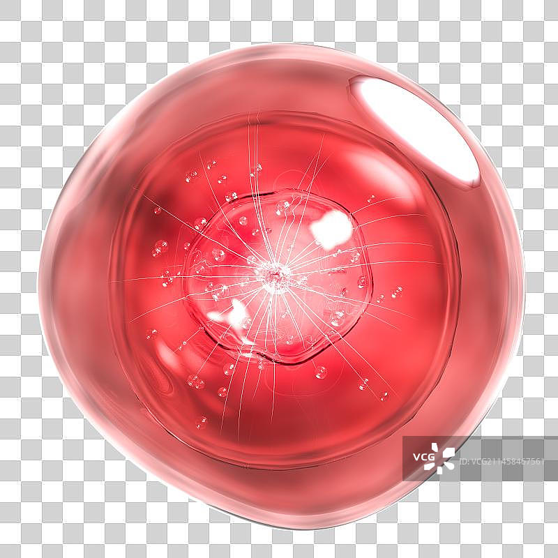 化妆品精华液体气泡内部分子 DNA 水溅背景上的液体气泡 3d 渲染图片素材