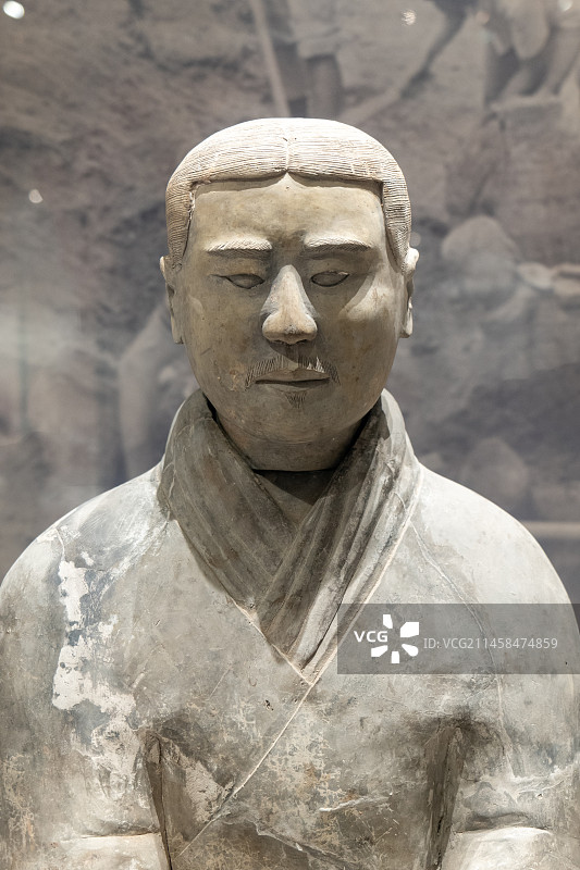 陕西考古博物馆 陶俑图片素材