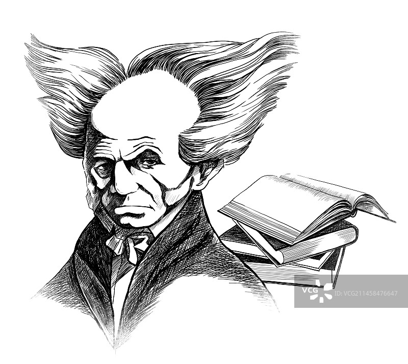 哲学家 叔本华图片素材