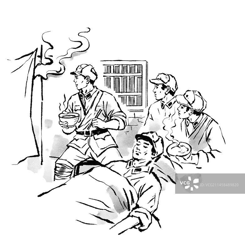 革命战士 红色基因图片素材