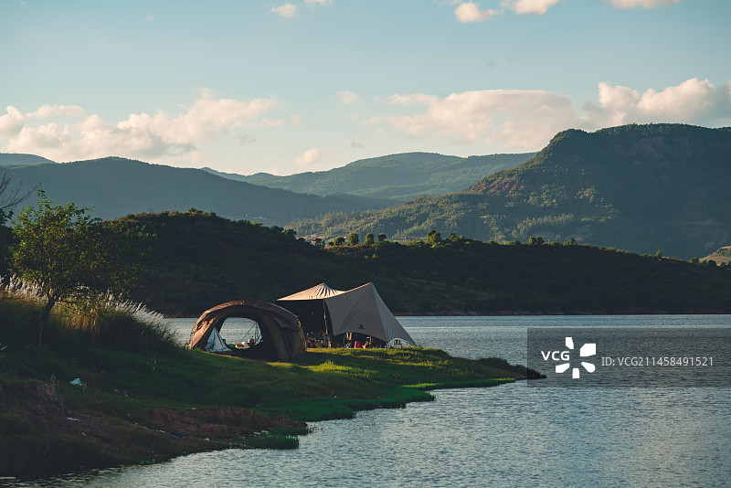 禄丰市和平镇东河水库图片素材