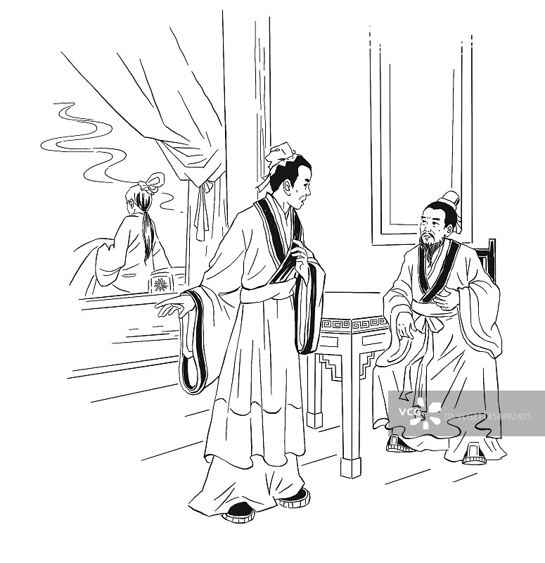 古代书生 梁山伯图片素材