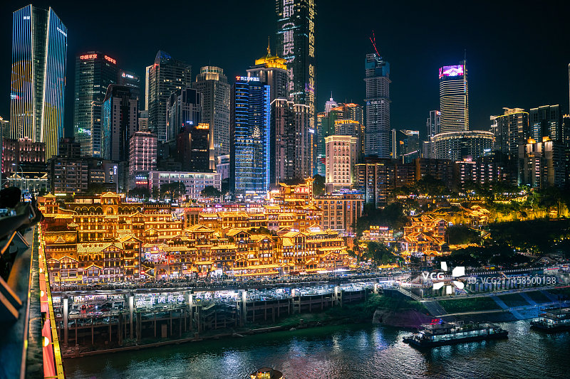 重庆洪崖洞夜景图片素材