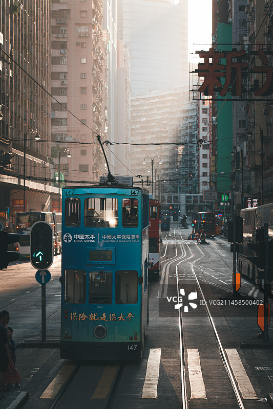 叮叮车·香港英皇道图片素材