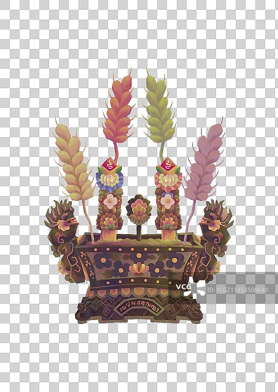 藏族文化服装饰品图片素材