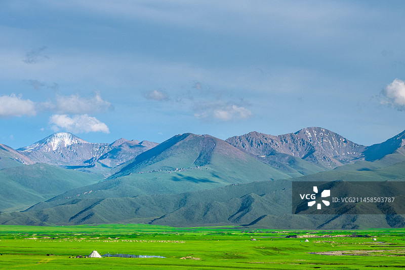 九曲十八弯 巴音布鲁克  新疆草原 美景图片素材