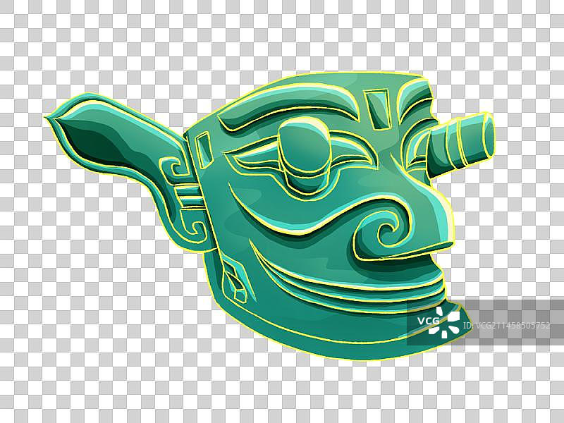 三星堆面具图片素材