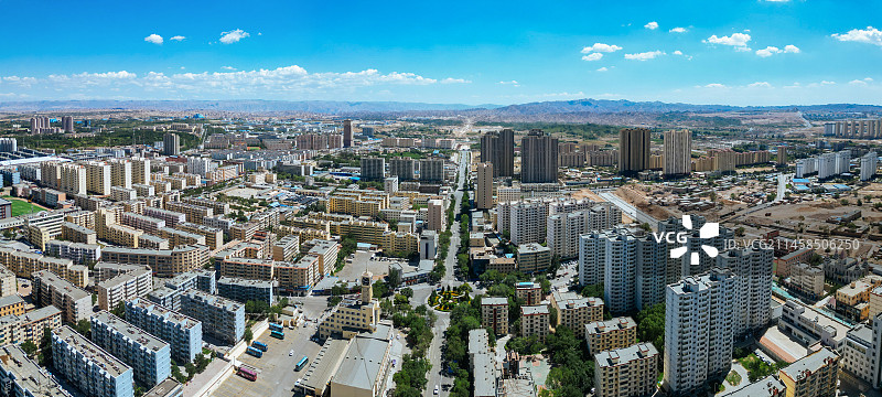 白银市 铜城商厦 金裕观澜 金鱼公园 万盛公园 地标航拍 白银区图片素材