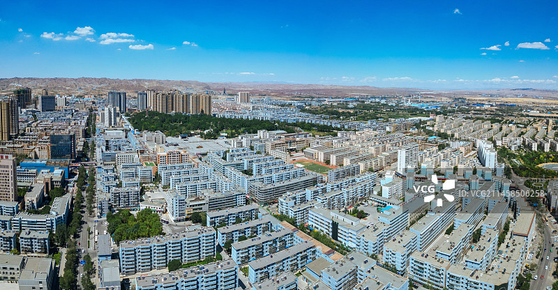 白银市 铜城商厦 金裕观澜 金鱼公园 万盛公园 地标航拍 白银区图片素材