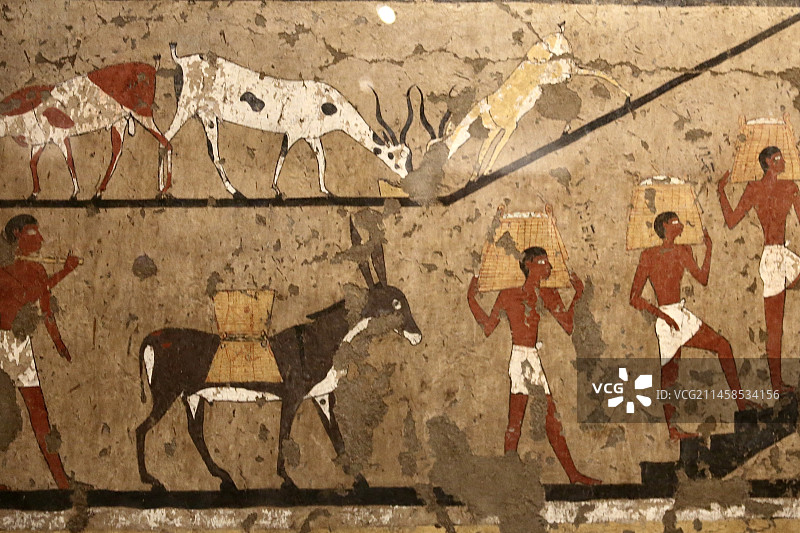 都灵埃及博物馆壁画图片素材